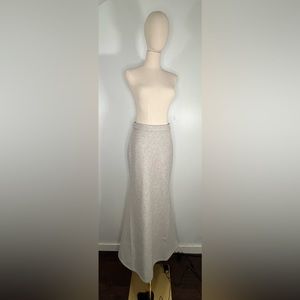 RARE NWT Mare Mare x Anthropologie Grey Cozy Slim Puddle Maxi Skirt